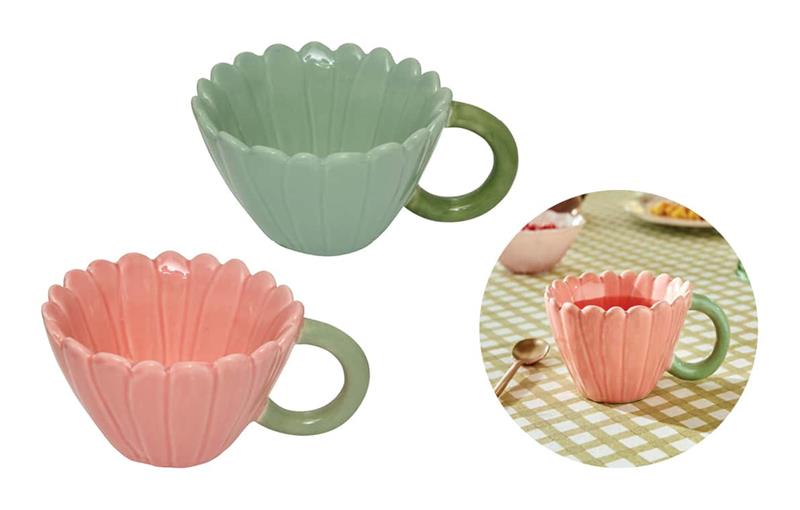 Mug 220 ml FLEUR DE ROSE (2 assortis)