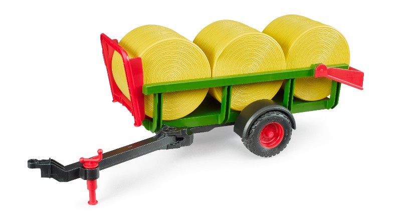 BRUDER Round bale collector with 3 round bales