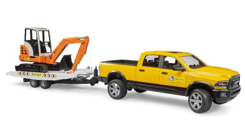 BRUDER RAM Rental Service with Mini Excavator