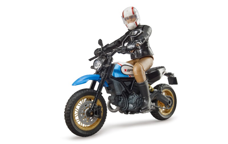 BRUDER Scrambler Ducati Desert Sled including rider