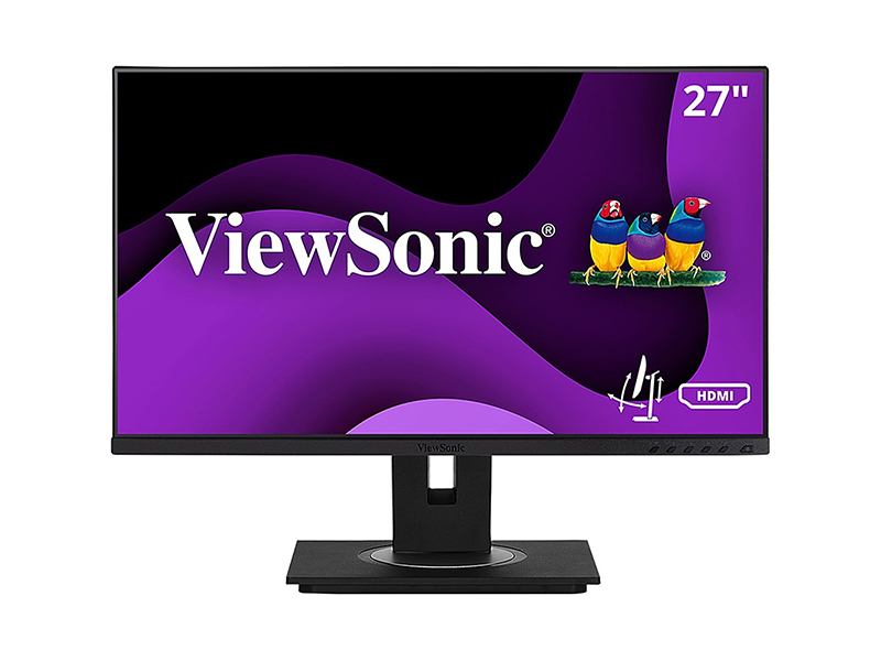 VIEWSONIC 27IN ERGONOMIC 40-DEGREE TILT 1080P IPS MONITOR W/ HDMI, DP, VGA.