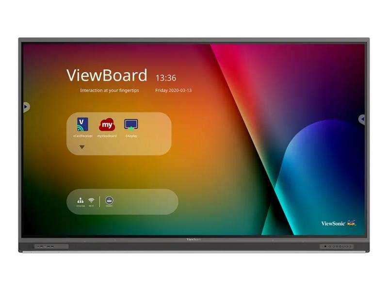 VIEWSONIC 86IN VIEWBOARD 4K ULTRA HD INTERACTIVE FLAT PANEL DISPLAY WITH INTEGRATED MICROPHONE AND USB-C, 3840 X 2160 RESOLUTION.