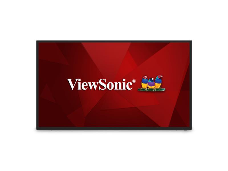 VIEWSONIC 43IN DISPLAY, 3840 X 2160 RESOLUTION, 230 CD/M2 BRIGHTNESS, 16/7 OPERATION RATING, BUILT-IN WI-FI.