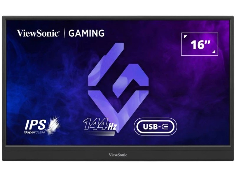 VIEWSONIC 15.6IN PORTABLE 1080P 144HZ IPS GAMING MONITOR WITH FREESYNC AND 60W USB-C.