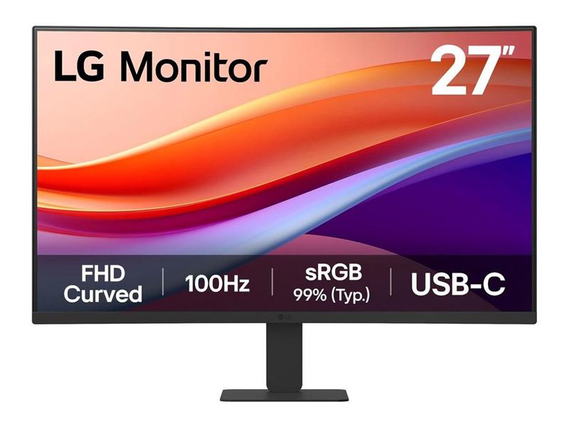 LG 27IN 27U421A-B FHD CURVED MONITOR MONITOR WITH VA DISPLAY, BLACK