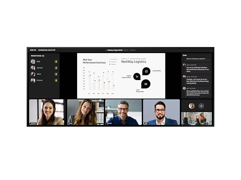SAMSUNG QP105DX - QPDX SERIES - 105IN 5K 21:9, 500 NIT, 24/7, TIZEN 8.0, MAGICINFO S10 PLAYER, SSSP10.0 , NEW SIGNAGE HOME UI, AMBIENT SENSOR, VXT
