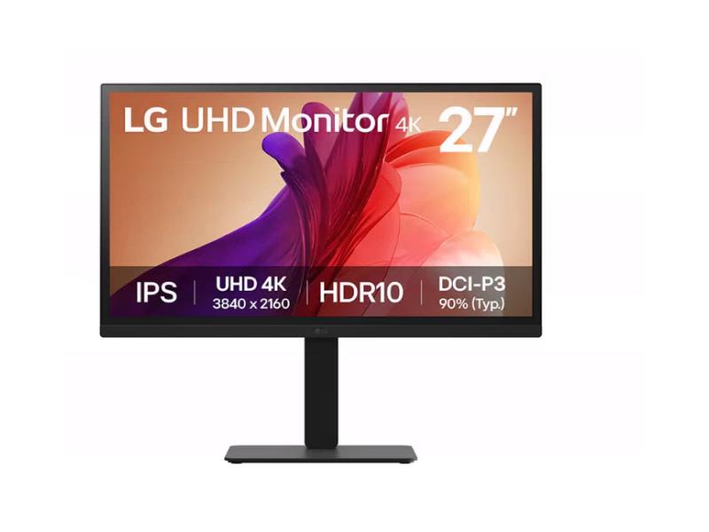 LG 27IN 27BA45U-B UHD IPS COMPUTER MONITOR, BLACK