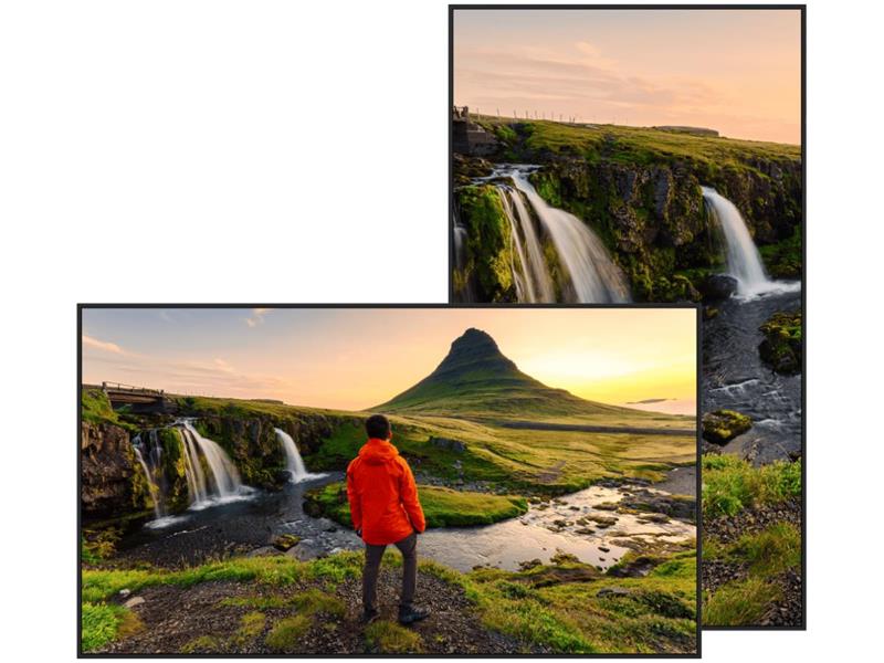 Sharp 86IN 4K LFD Professional Display 350Nits 16/7 High Haze Anti-Glare Portrait/Landscape Metal Chassis Input Detect TileMatrix