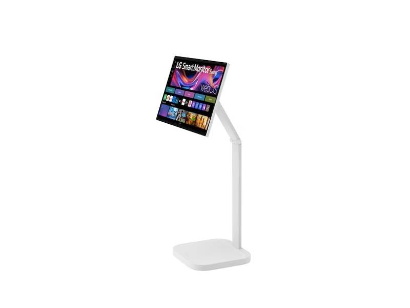 LG 32U889SA-W, 31.5-inch 4K UHD IPS Smart Monitor Swing with Touchscreen, Rolling Stand