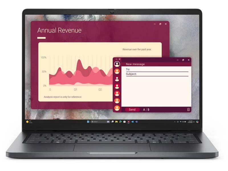 DELL PRO 14 PC14250 CORE I7 150U 16 GB 256GBSSD 14 PO FHD NON TACTILE IRCAMERA INTEGRATED 3CELL 65W WLAN VPRO RÉTROÉCLAIRÉ KB WIN11PRO