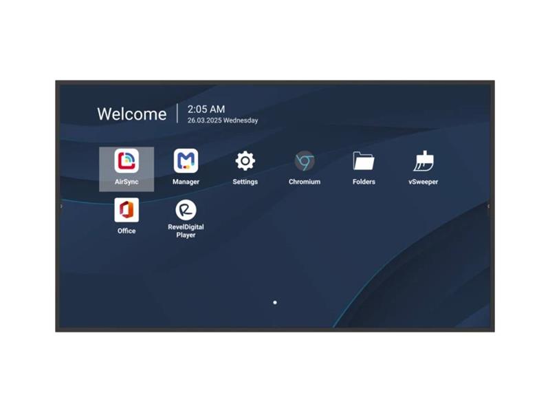VIEWSONIC 43IN 4K COMMERCIAL DISPLAY, 500NITS, 5000:1, 8GB RAM/32GB STORAGE, HDMI X4 (IN/OUT), USB-A X2, USB-C, AUDIO IN/OUT, SPDIF, WIFI SLOT, RS232,
