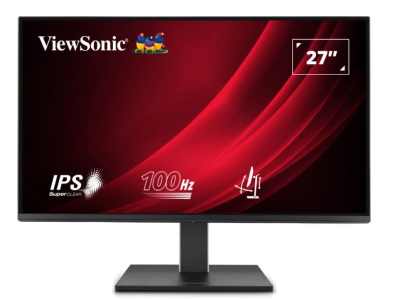 VIEWSONIC 27IN 1080P ERGONOMIC 100HZ MONITOR WITH HDMI, DISPLAYPORT, AND USB HUB.