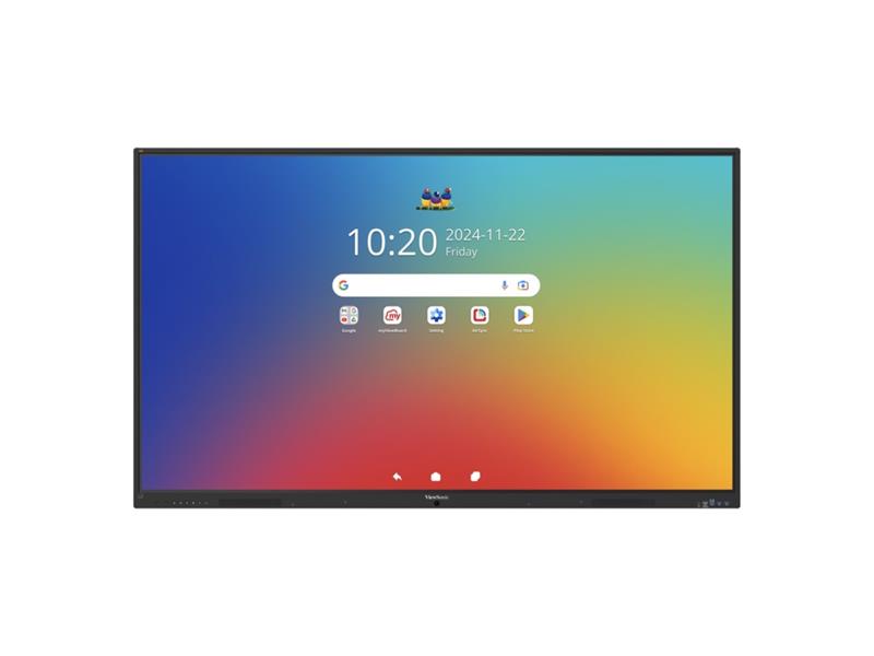 VIEWSONIC 86IN VIEWBOARD 4K INTERACTIVE FLAT PANEL, 3840 X 2160 RESOLUTION.
