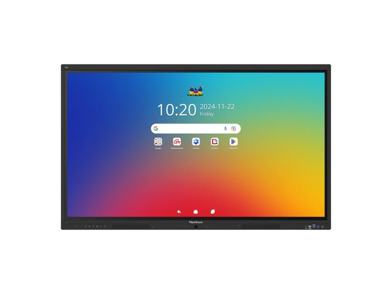 VIEWSONIC 98IN VIEWBOARD 4K INTERACTIVE FLAT PANEL, 3840 X 2160 RESOLUTION, BRIGHTNESS 400 NITS.