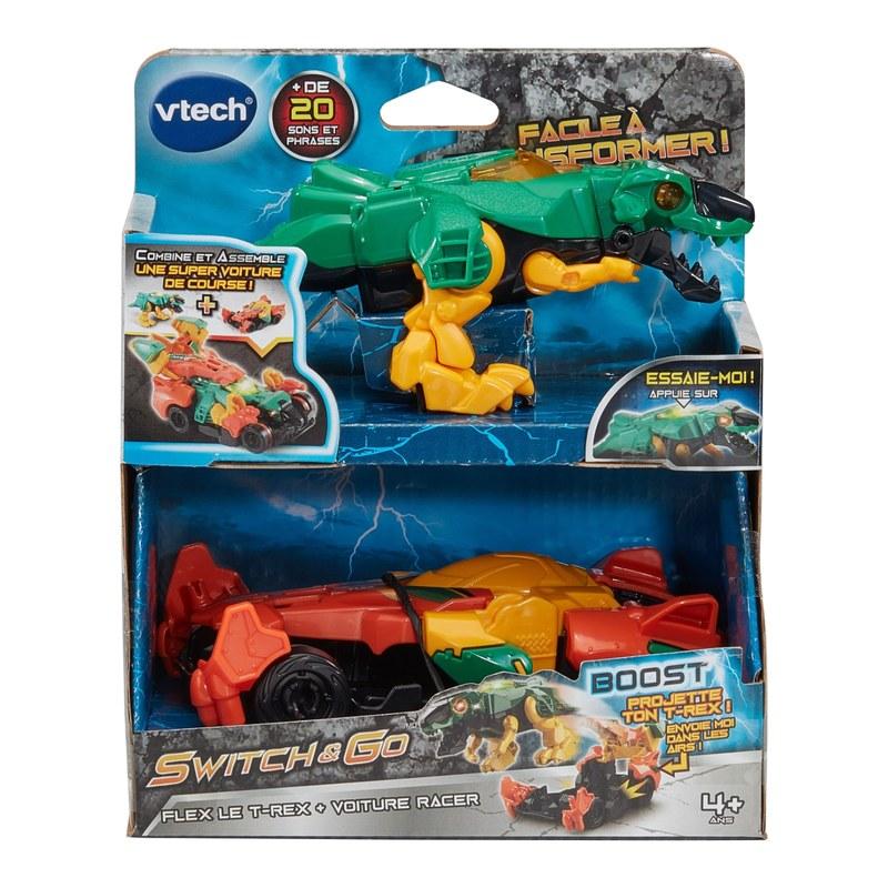 VTech Switch & Go Boost Flex le T-Rex + Voiture Racer
