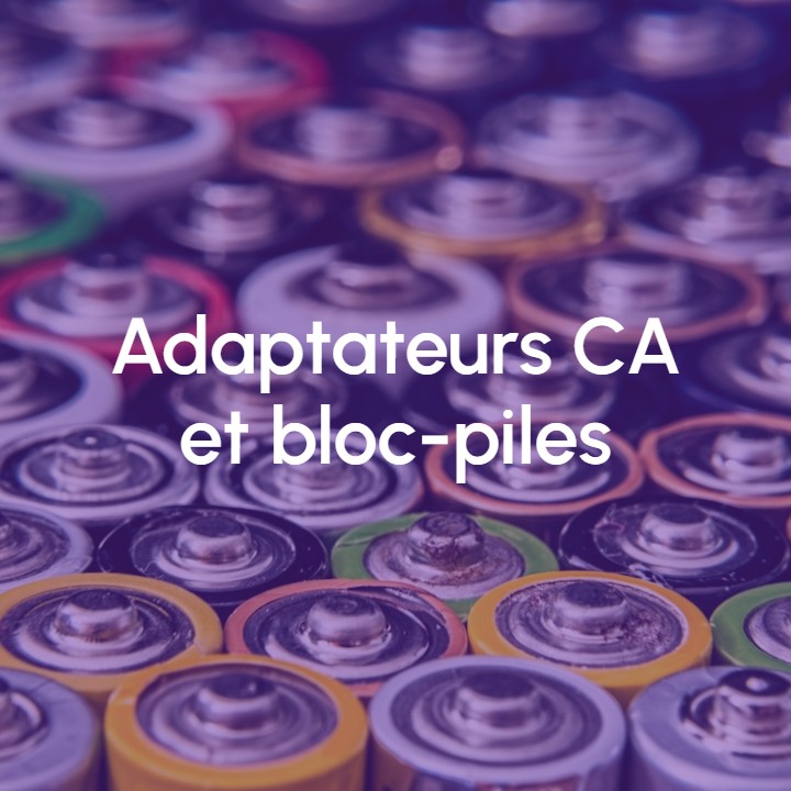Image Adaptateurs CA et bloc-piles