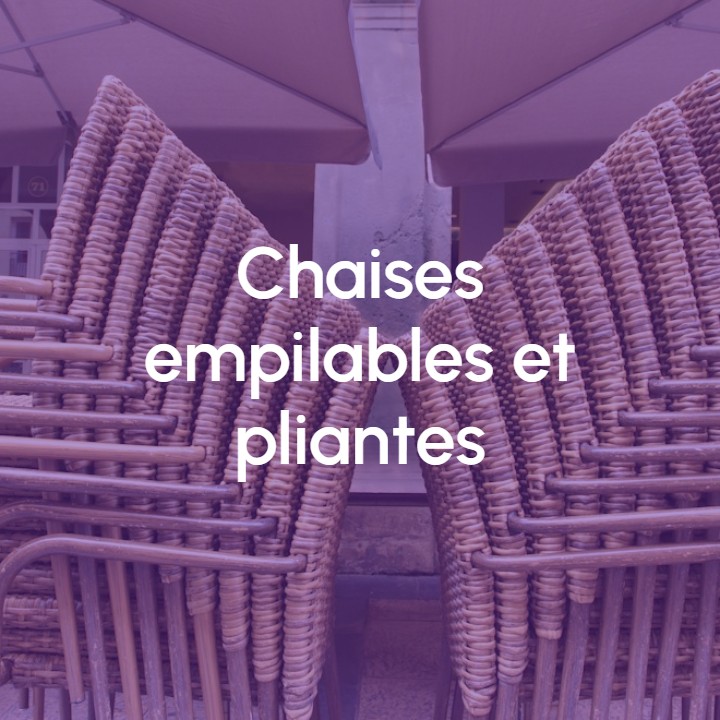 Image Chaises empilables et pliantes