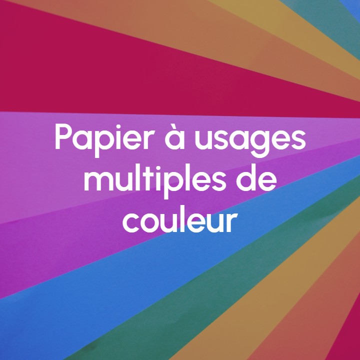 Image Papier à usages multiples de couleur
