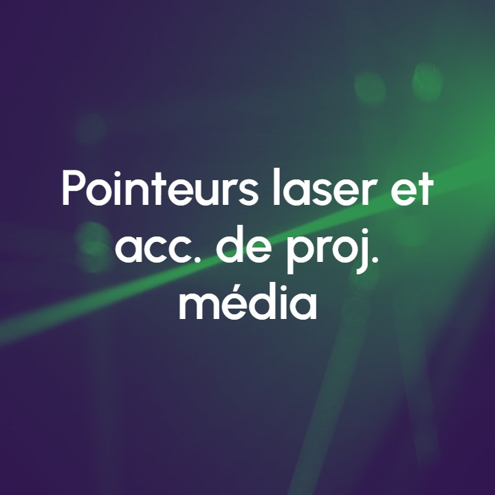 Image Pointeurs laser et acc. de proj. média