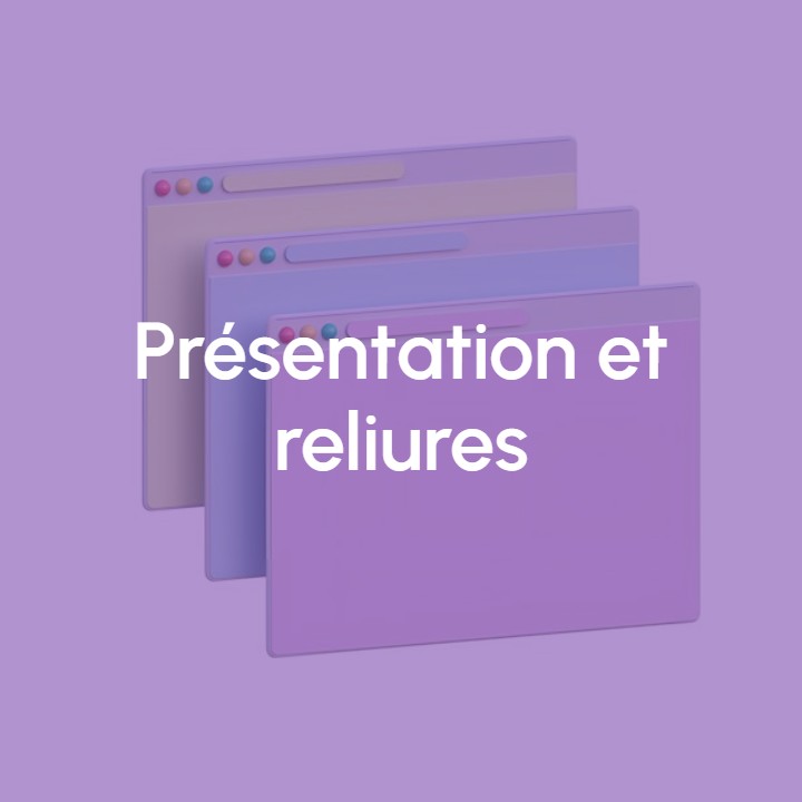 Image Présentation et reliures