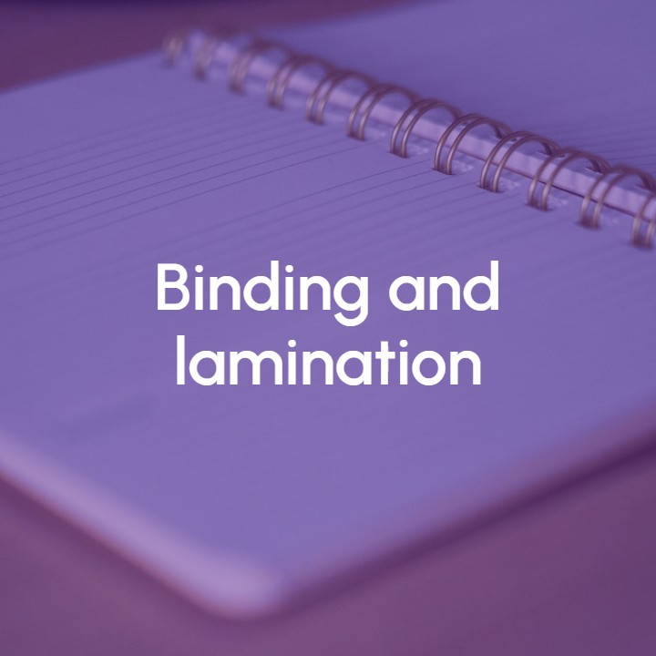 Image Binding and lamination