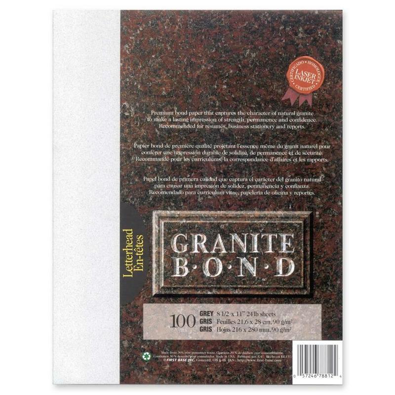 Image Papier Granite Bond