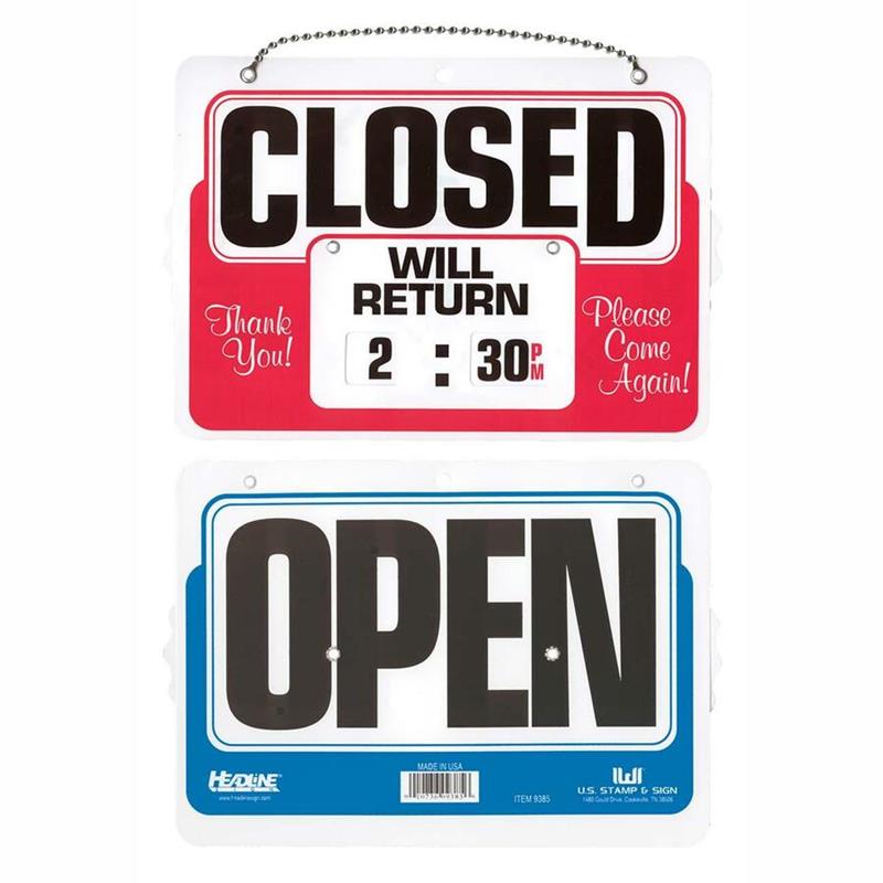 Image 2-Sided OPEN/CLOSED Sign