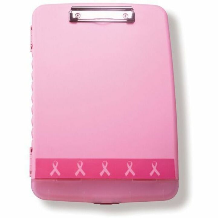 Image Pink Ribbon Clipboard Storage Box