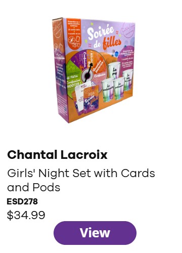 Chantal Lacroix – Girls' Night Set with Cards and Pods