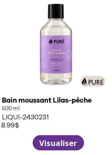 PURE – Bain moussant Lilas-pêche 500 ml