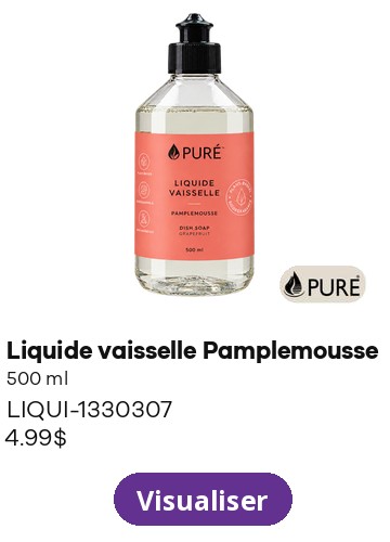 PURE – Liquide vaisselle Pamplemousse 500 ml