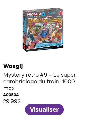 Wasgij Mystery Rétro #9 – Le super cambriolage du train! 1000 mcx