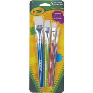 4 gros pinceaux plats