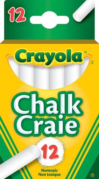 12 Bâtons de craie blanche