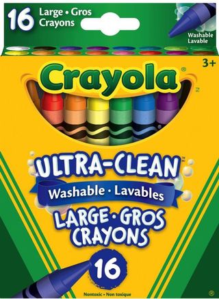 16 crayons de cire lavables