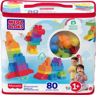 Mega Bloks : grand sac de construction, 80 pièces