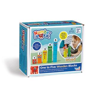 Numberblocks 1 à 5 en bois