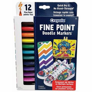 Marqueurs à pointe fine Doodle - Paquet de 12