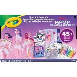 Crayola - Ensemble Sketch et coloriage - K-Pop Demon Hunters