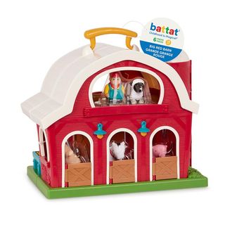 Battat - Grande Ferme rouge et figurines