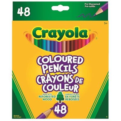 Crayons à colorier en bois - Boîte de 48