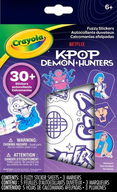 Autocollants duveteux à colorier - K-Pop Demon Hunters