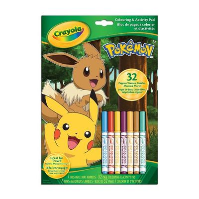 Bloc de papier à colorier et d'activités, Pokémon