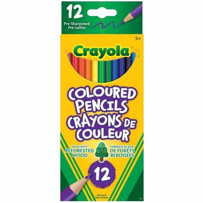 Crayons à colorier en bois - Boîte de 12