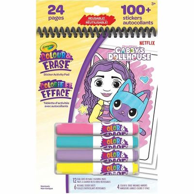 Tablette d’activités réutilisables Gabby’s Dollhouse